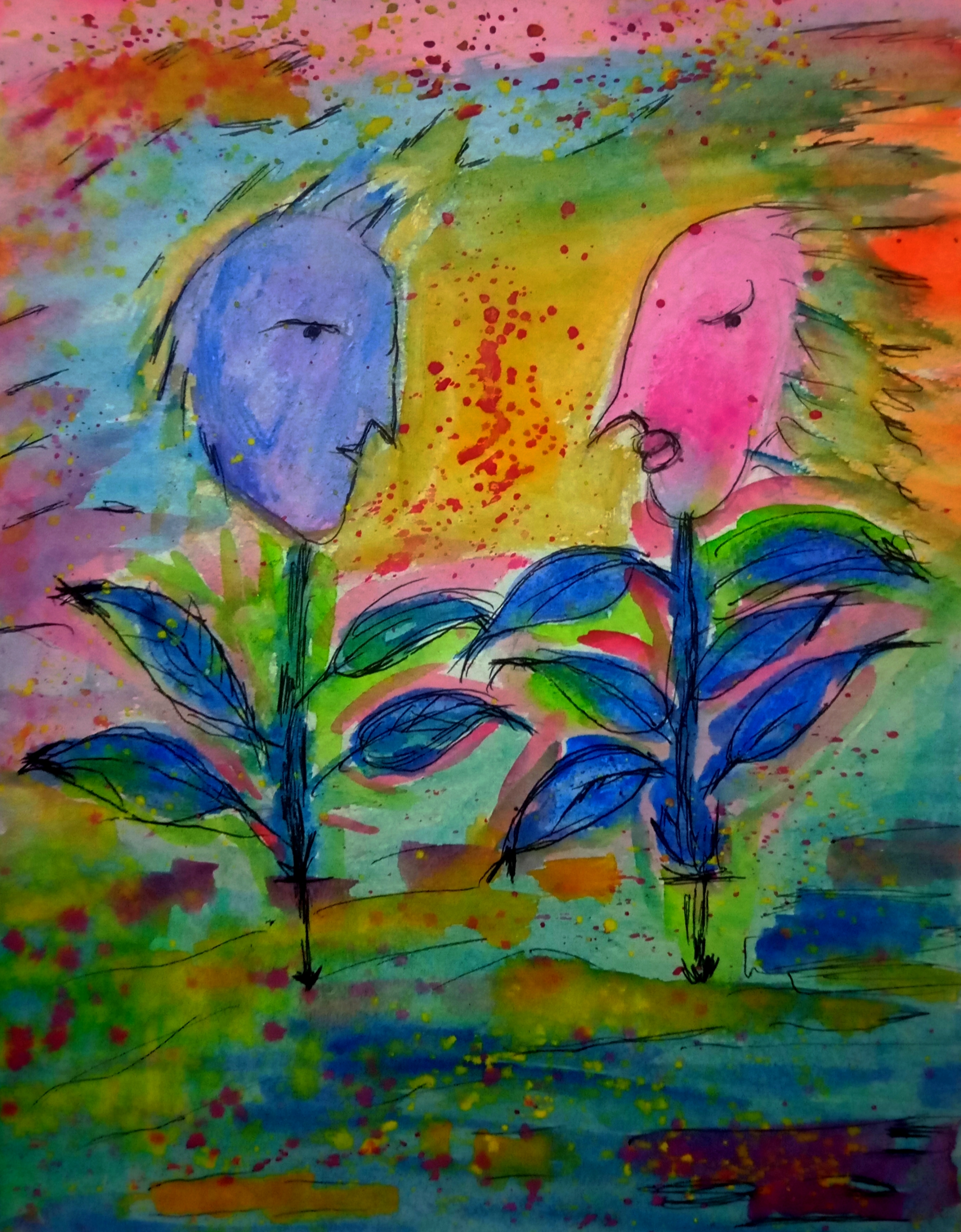 Flowered Faces