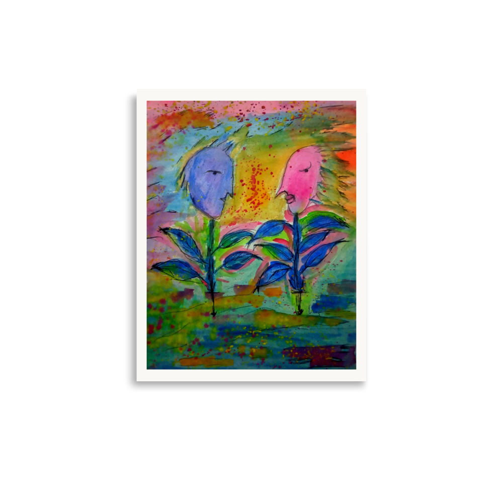 Abstract Flowers Faces - Image 2