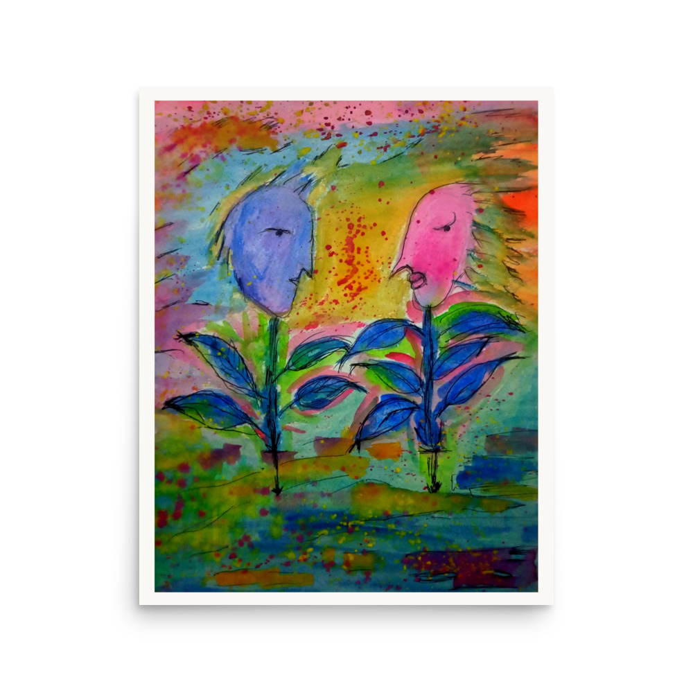 Abstract Flowers Faces - Image 3