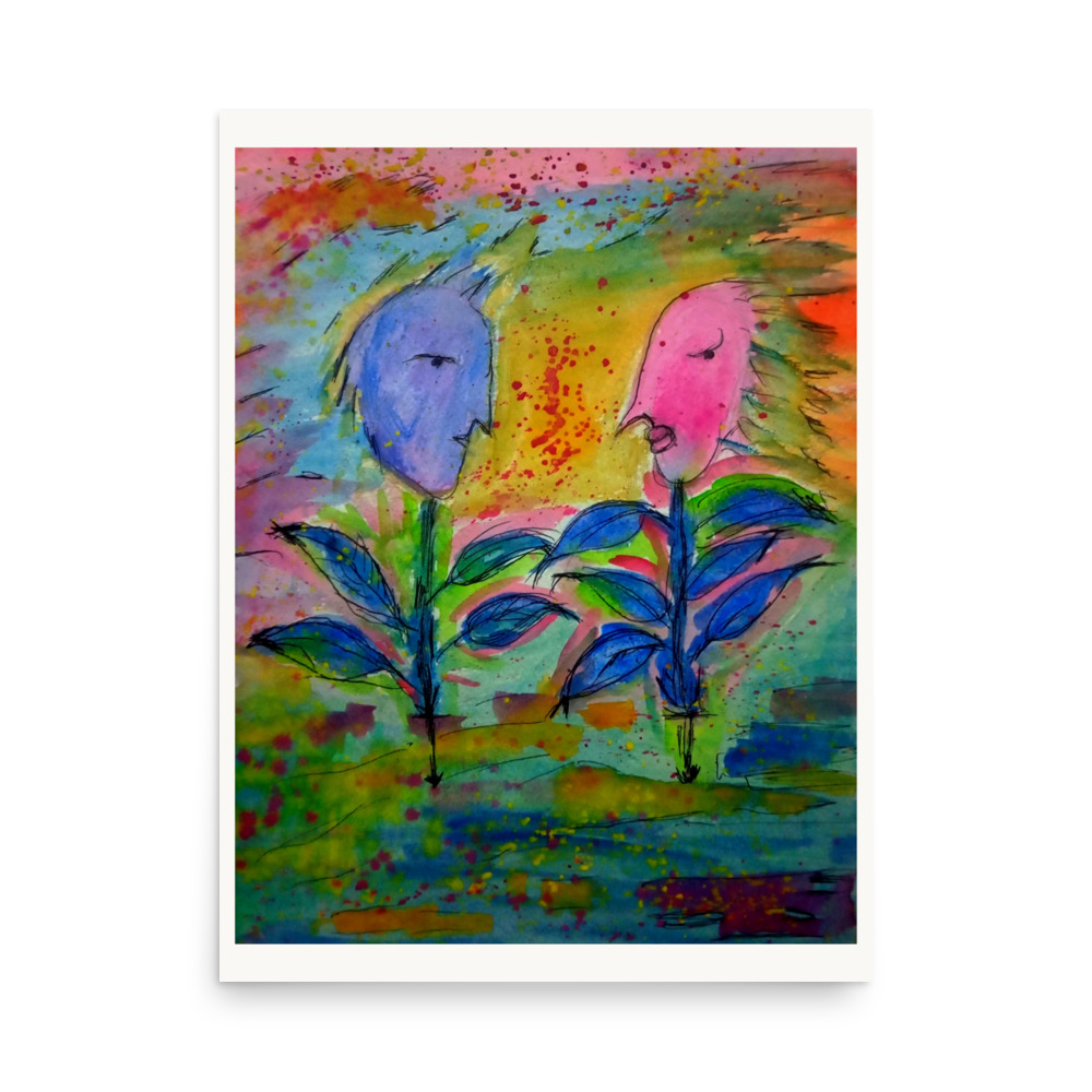 Abstract Flowers Faces - Image 4