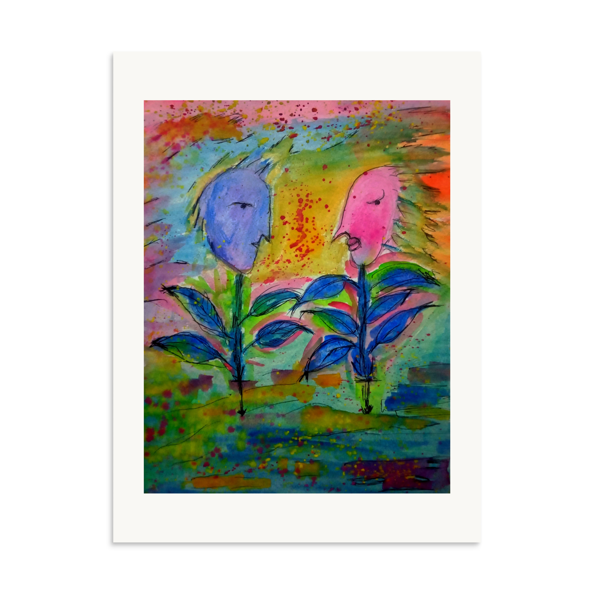 Abstract Flowers Faces - Image 7